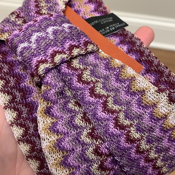 💕x2HP💕Missoni zig zag chevron purple knit headband - Picture 8 of 8